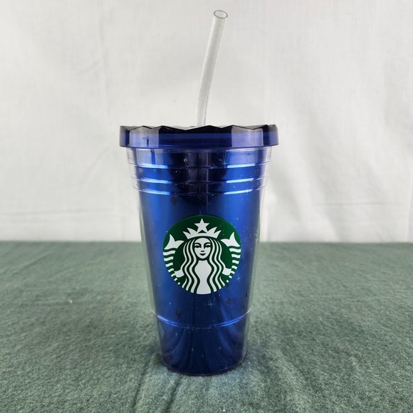 Starbucks Other - Starbucks‎ 16oz Disneyland 60th Diamond Anniversary Tumbler Disney Cup Lid Straw